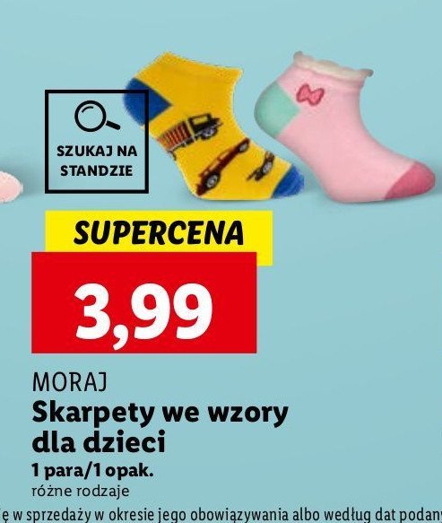 Skarpetki dziecięce Moraj promocja