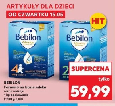 Mleko 4 Bebilon advance promocja