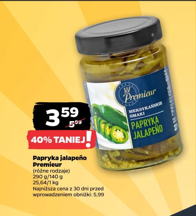 Papryka jalapeno Premieur promocja