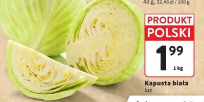 Kapusta biała promocja w Intermarche