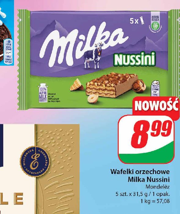 Wafelki orzechowe MILKA NUSSINI promocja