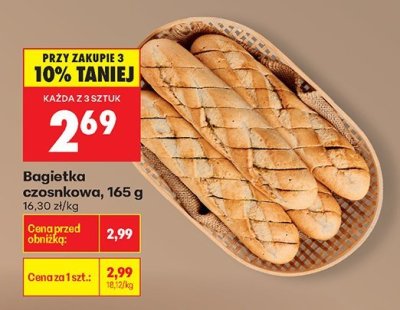 Bagietka czosnkowa promocja w Biedronka