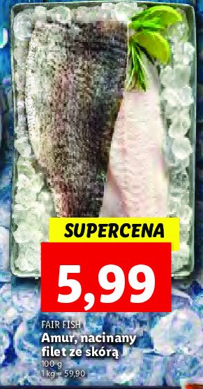 Amur filet ze skórą FAIR FISH promocja