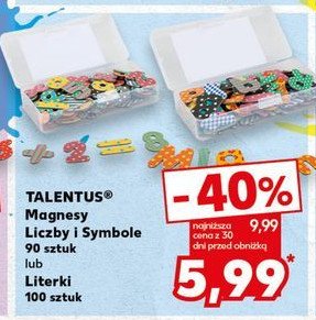 Magnesy liczby i symbole Talentus promocja