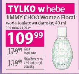 Woda toaletowa JIMMY CHOO FLORAL promocja