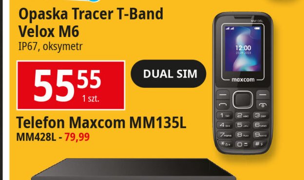 Telefon komórkowy mm428 czarny Maxcom promocja