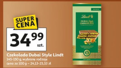 Czekolada Dubai Style Lindt, wybrane rodzaje 145-150 g promocja w Auchan