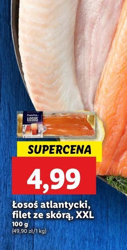 Łosoś atlantycki filet ze skórą Paula fish promocja