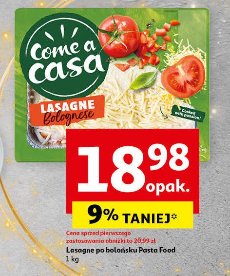 Lasagne bolognese Come a casa promocja