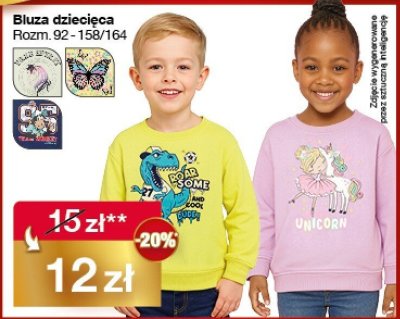 Bluza dzieci臋ca ocieplana 134-164 cm Tex promocja w Woolworth