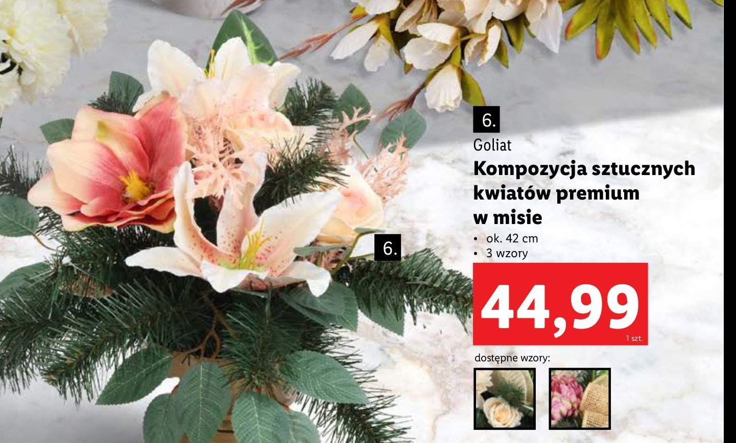 Kompozycja kwiatowa premium Goliat promocja