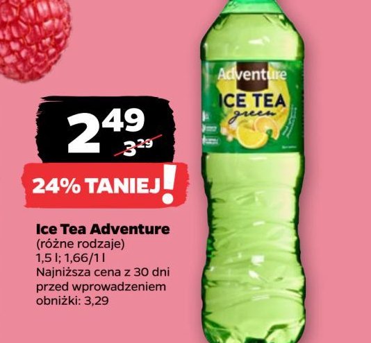 Ice tea green Adventure promocja w Netto