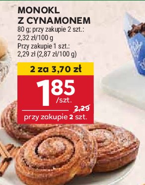 Monokl z cynamonem promocja w Stokrotka