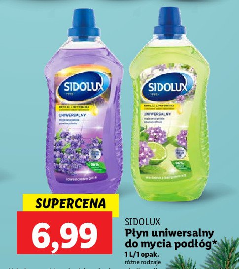 P艂yn do mycia werbena z bergamotk膮 Sidolux uniwersalny promocja