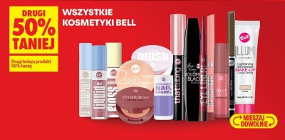 Wszystkie kosmetyki Bell DRUGI -50% promocja w Biedronka