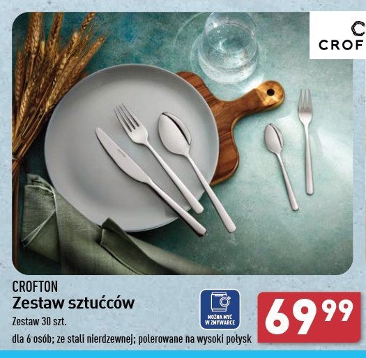 Zestaw sztućcow Crofton promocja w Aldi