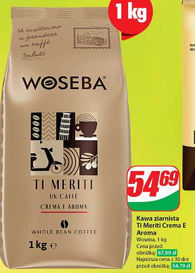 Kawa Woseba ti meriti crema e aroma promocja