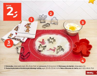 Ściereczka różne wzory, wym. 35 x 16 cm, 3 szt. w opakowaniu promocja w Dealz