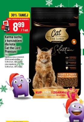 Karma sucha z kurczakiem dla kota Cat the Lord Premium promocja w POLOmarket
