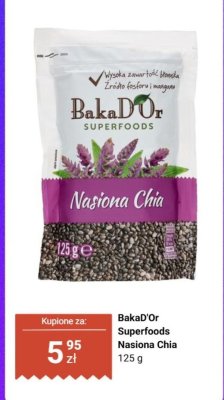 Nasiona chia  promocja w Biedronka