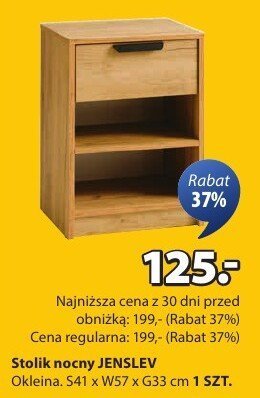 Stolik nocny JENSLEV promocja w Jysk