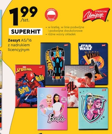 Zeszyt a5 16 kartek lewandowski Unipap promocja