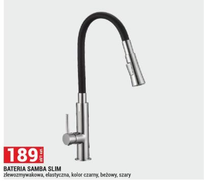 Bateria SAMBA SLIM zlewozmywakowa elastyczna kolor czarny beżowy szary promocja w Merkury Market