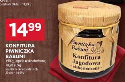 Konfitura jagodowa PIWNICZKA BABUNI promocja