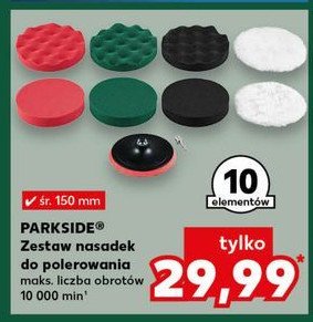 Nasadki do polerowania 150 mm Parkside promocja w Kaufland