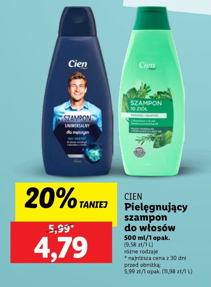 Szampon dla mężczyzn Cien promocja
