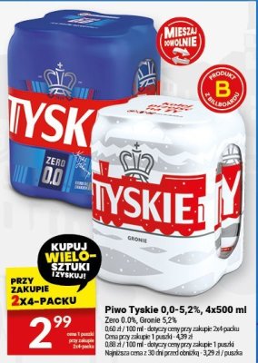 Piwo Tyskie 0,0 promocja w Twój Market