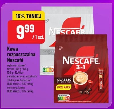 Kawa rozpuszczalna Nescafe promocja w POLOmarket