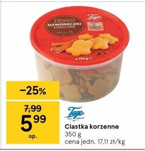 Ciastka figurki korzenne Tago promocja