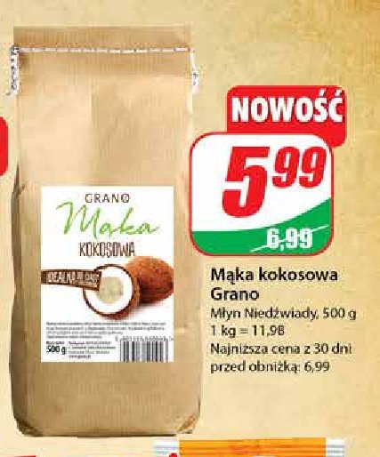 Mąka kokosowa Grano promocja w Twój Market