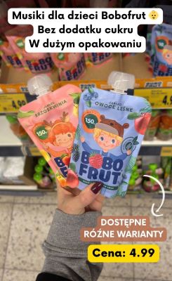 Mus jabłko brzoskwinia promocja w Kaufland