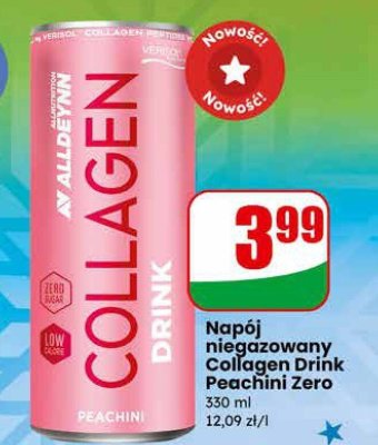 Napój niegazowany Collagen Drink Peachini Zero 330 ml promocja w Dino