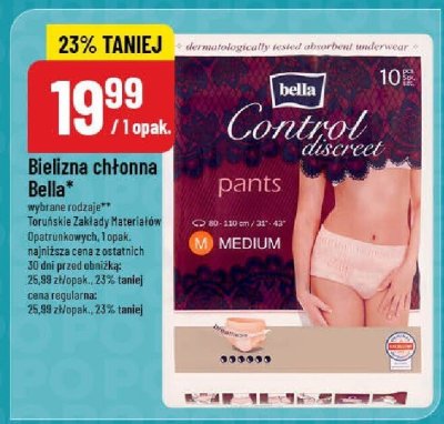 Bielizna chłonna Bella promocja w POLOmarket