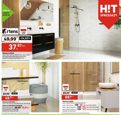 Glazura OXFORD CHEVRON promocja w Leroy Merlin