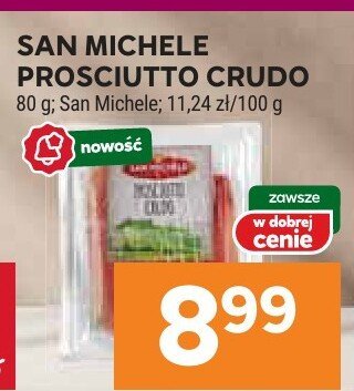 San michele prosciutto crudo 80 g promocja w Stokrotka