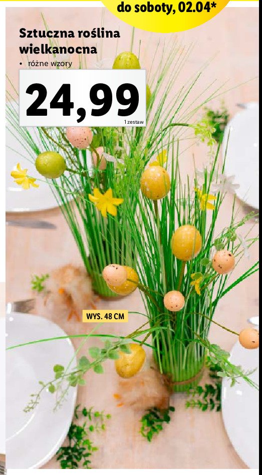 Sztuczna roślina 48 cm promocja w Selgros