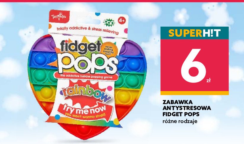 Zabawka antystresowa fidget pops rainbow promocje