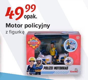 Motor policyjny z figurką Dickie toys promocja