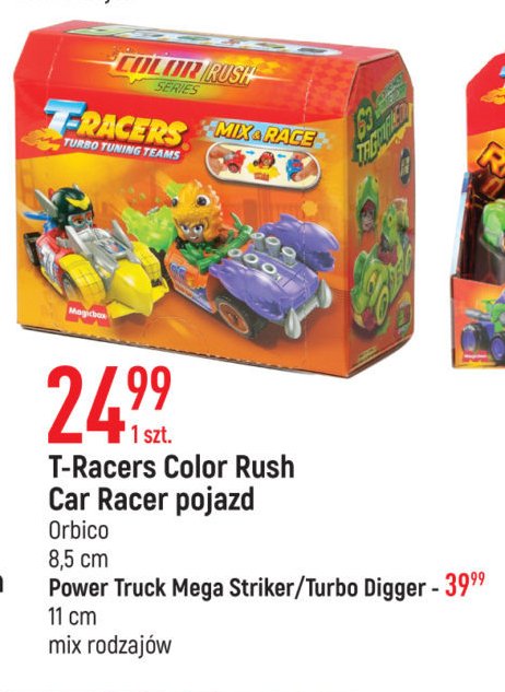 Zestaw t-racers turbo tuning teams color rush Magic box toys promocja
