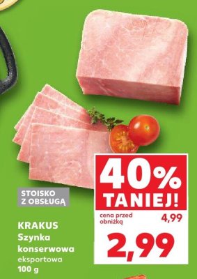 Szynka konserwowa eksportowa KRAKUS promocja w Kaufland
