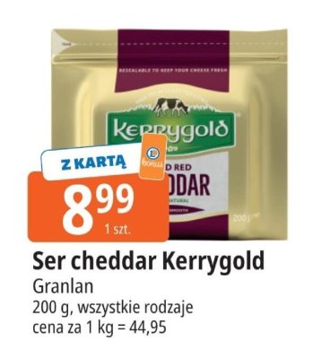 Ser cheddar Kerrygold Granlan promocja w Leclerc