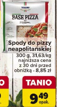 Baza do pizzy Tesori d'italia promocja w Carrefour Market