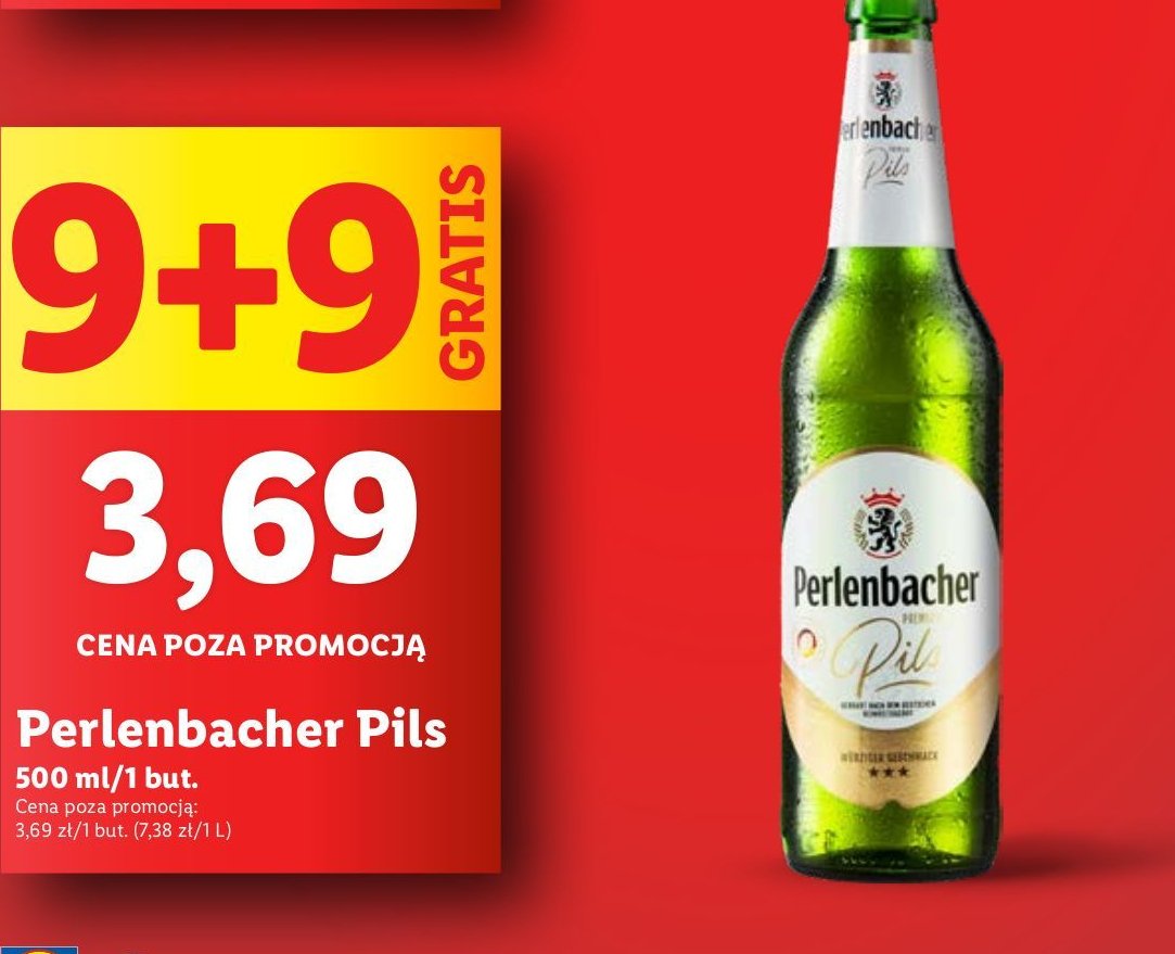 Piwo Perlenbacher Premium Pils (Lidl) promocja