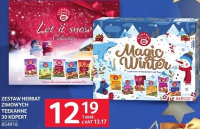 Herbata zestaw herbat zimowych Teekanne 30 kopert promocja w Selgros