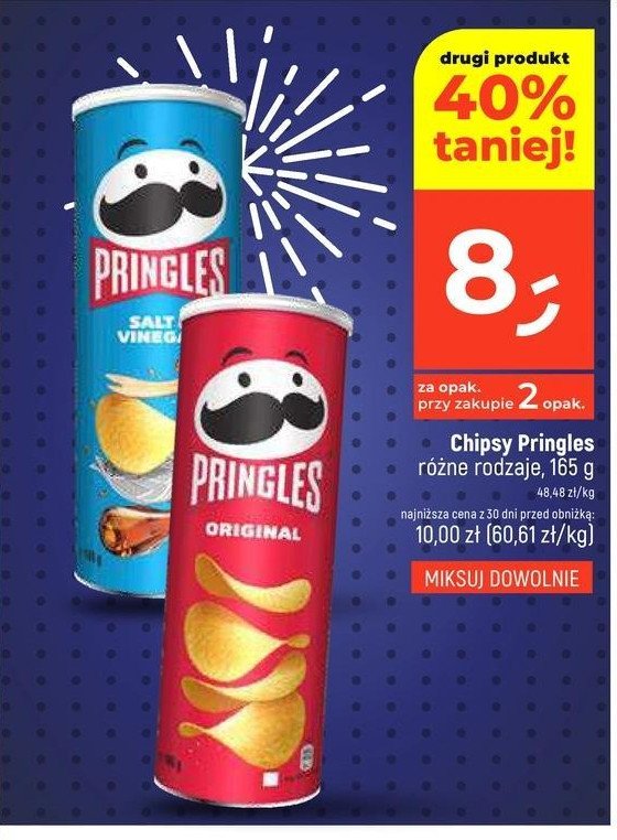 Chipsy salt & vinegar Pringles promocja