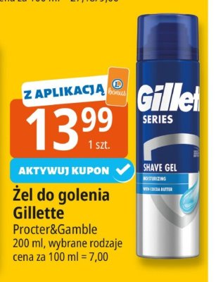 Żel do golenia Gillette Procter&Gamble promocja w Leclerc